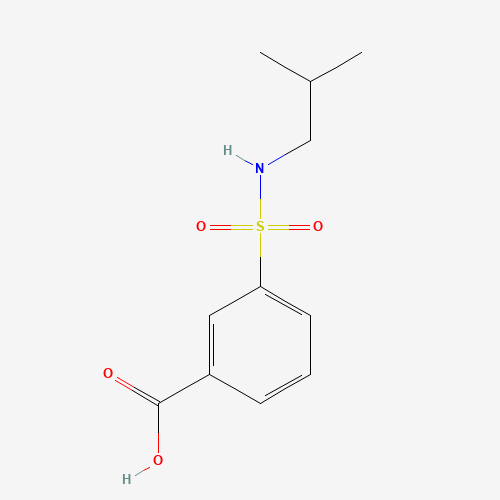 3-(2-methylpropylsulfamoyl)benzoic acid (CAS: 790271-04-4) - Chemical Structure and Molecular Formula 