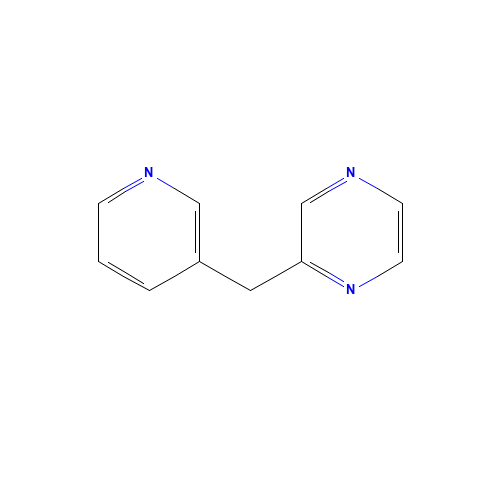 2-(pyridin-3-ylmethyl)pyrazine (CAS: 1240620-81-8) - Chemical Structure and Molecular Formula 