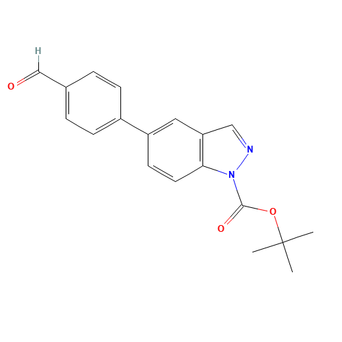 tert-butyl 5-(4-formylphenyl)indazole-1-carboxylate (CAS: 1008359-70-3) - Related Chemical Product