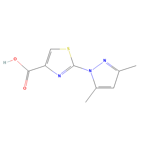 2-(3,5-dimethylpyrazol-1-yl)-1,3-thiazole-4-carboxylic acid (CAS: 957293-86-6) - Related Chemical Product