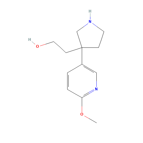2-[3-(6-methoxypyridin-3-yl)pyrrolidin-3-yl]ethanol (CAS: 1046834-23-4) - Related Chemical Product