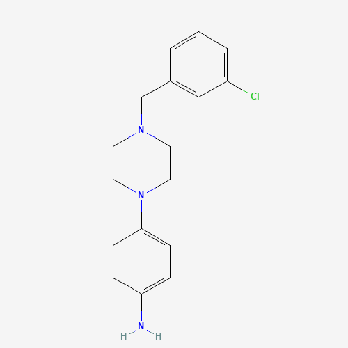 4-[4-[(3-chlorophenyl)methyl]piperazin-1-yl]aniline (CAS: 835633-49-3) - Related Chemical Product