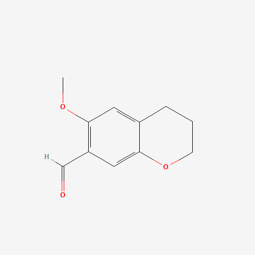 6-methoxy-3,4-dihydro-2H-chromene-7-carbaldehyde (CAS: 99385-75-8) - Chemical Structure and Molecular Formula 