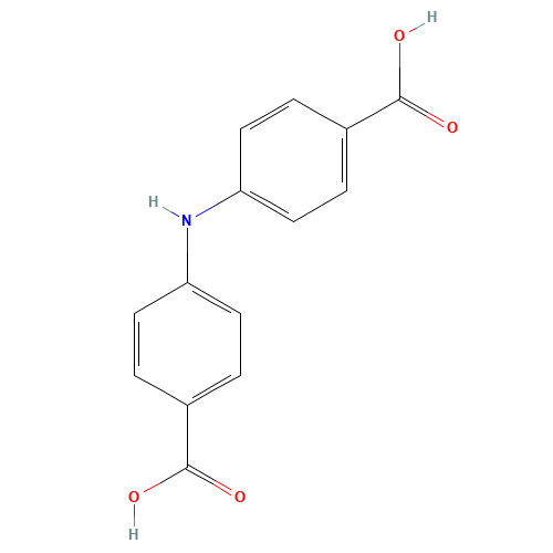 4-(4-carboxyanilino)benzoic acid (CAS: 20800-00-4) - Chemical Structure and Molecular Formula 