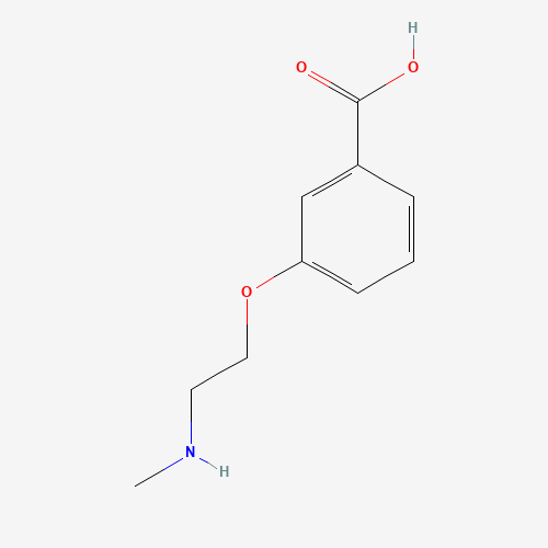3-[2-(methylamino)ethoxy]benzoic acid (CAS: 1240482-95-4) - Chemical Structure and Molecular Formula 