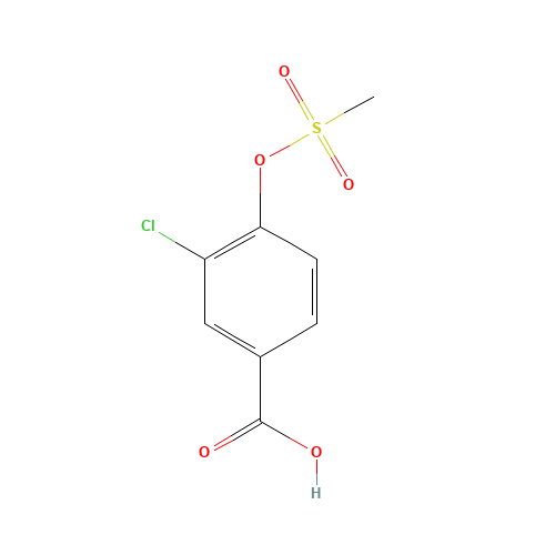 3-chloro-4-methylsulfonyloxybenzoic acid (CAS: 288151-87-1) - Related Chemical Product