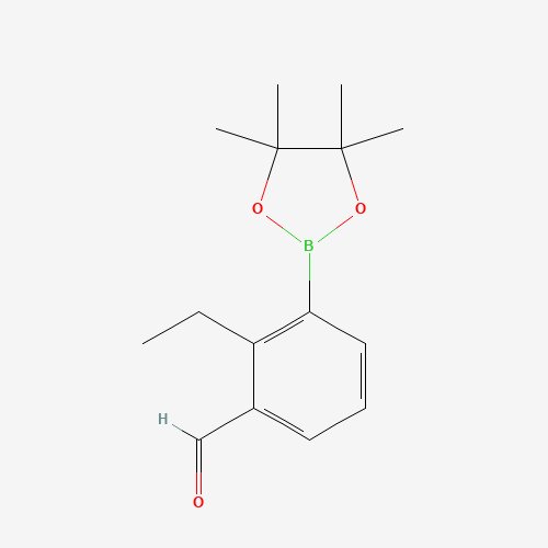 2-ethyl-3-(4,4,5,5-tetramethyl-1,3,2-dioxaborolan-2-yl)benzaldehyde (CAS: 1260023-43-5) - Related Chemical Product