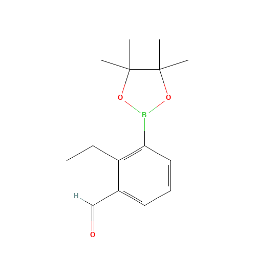 2-ethyl-3-(4,4,5,5-tetramethyl-1,3,2-dioxaborolan-2-yl)benzaldehyde (CAS: 1260023-43-5) - Related Chemical Product