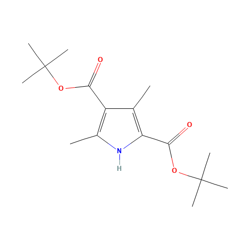 ditert-butyl 3,5-dimethyl-1H-pyrrole-2,4-dicarboxylate (CAS: 94461-44-6) - Chemical Structure and Molecular Formula 