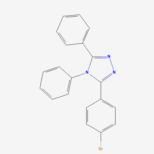 3-(4-bromophenyl)-4,5-diphenyl-1,2,4-triazole (CAS: 332848-71-2) - Chemical Structure and Molecular Formula 