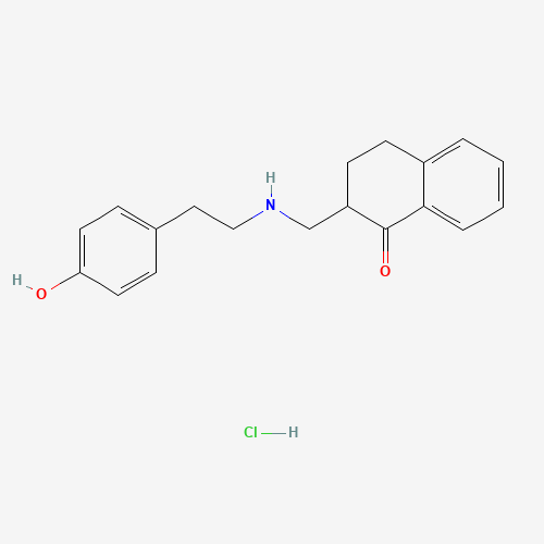 2-[[2-(4-hydroxyphenyl)ethylamino]methyl]-3,4-dihydro-2H-naphthalen-1-one;hydrochloride (CAS: 30007-39-7) - Related Chemical Product
