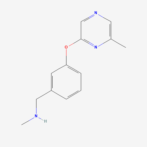 N-methyl-1-[3-(6-methylpyrazin-2-yl)oxyphenyl]methanamine (CAS: 912569-66-5) - Related Chemical Product