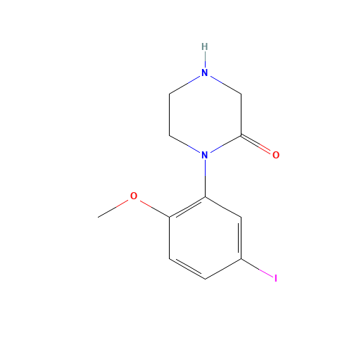 1-(5-iodo-2-methoxyphenyl)piperazin-2-one (CAS: 1146412-68-1) - Related Chemical Product