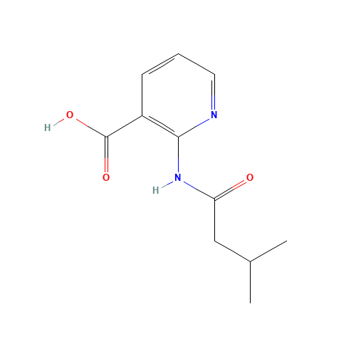 2-(3-methylbutanoylamino)pyridine-3-carboxylic acid (CAS: 1342746-01-3) - Chemical Structure and Molecular Formula 