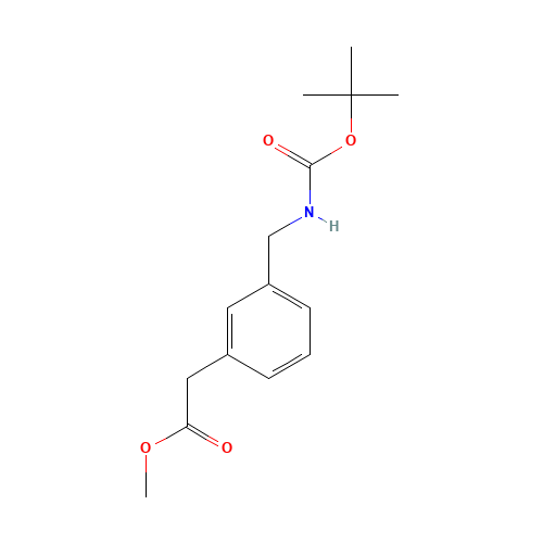 methyl 2-[3-[[(2-methylpropan-2-yl)oxycarbonylamino]methyl]phenyl]acetate (CAS: 132691-38-4) - Related Chemical Product