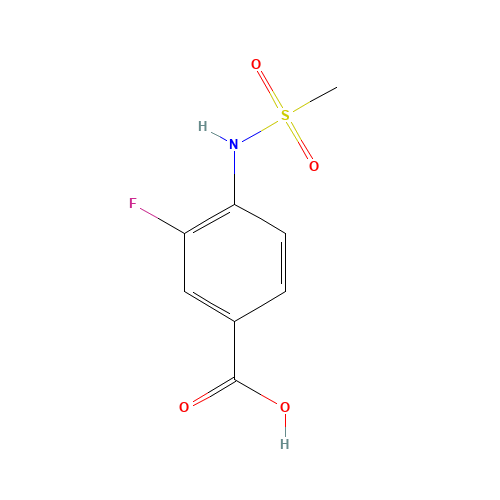3-fluoro-4-(methanesulfonamido)benzoic acid (CAS: 716361-59-0) - Related Chemical Product