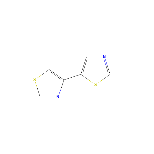 4-(1,3-thiazol-5-yl)-1,3-thiazole (CAS: 111185-06-9) - Chemical Structure and Molecular Formula 