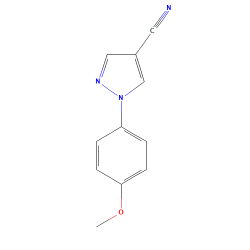 1-(4-methoxyphenyl)pyrazole-4-carbonitrile (CAS: 118718-59-5) - Related Chemical Product