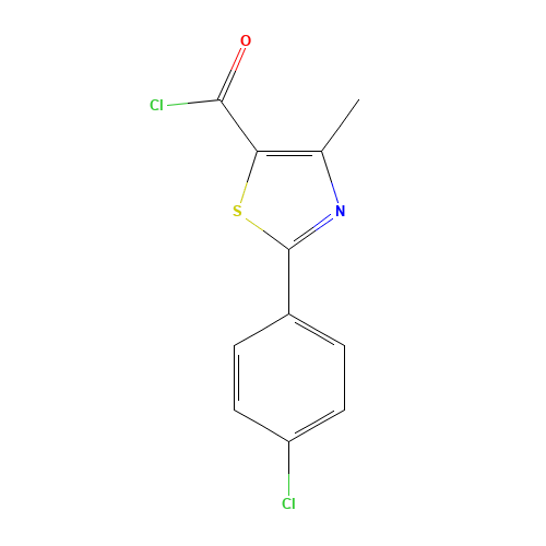 2-(4-chlorophenyl)-4-methyl-1,3-thiazole-5-carbonyl chloride (CAS: 54001-22-8) - Related Chemical Product