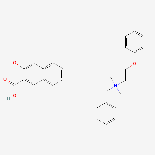 benzyl-dimethyl-(2-phenoxyethyl)azanium;3-carboxynaphthalen-2-olate (CAS: 3818-50-6) - Related Chemical Product