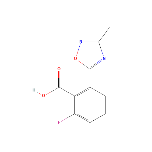 2-fluoro-6-(3-methyl-1,2,4-oxadiazol-5-yl)benzoic acid (CAS: 1293285-27-4) - Related Chemical Product