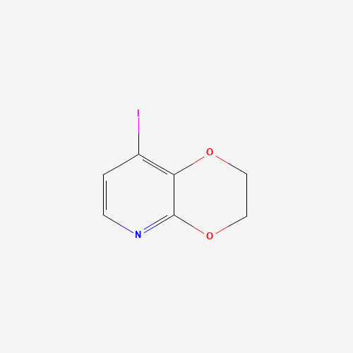 8-iodo-2,3-dihydro-[1,4]dioxino[2,3-b]pyridine (CAS: 1228666-17-8) - Chemical Structure and Molecular Formula 