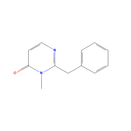 2-benzyl-3-methylpyrimidin-4-one (CAS: 890021-26-8) - Chemical Structure and Molecular Formula 