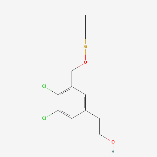 2-[3-[[tert-butyl(dimethyl)silyl]oxymethyl]-4,5-dichlorophenyl]ethanol (CAS: 1229245-65-1) - Related Chemical Product