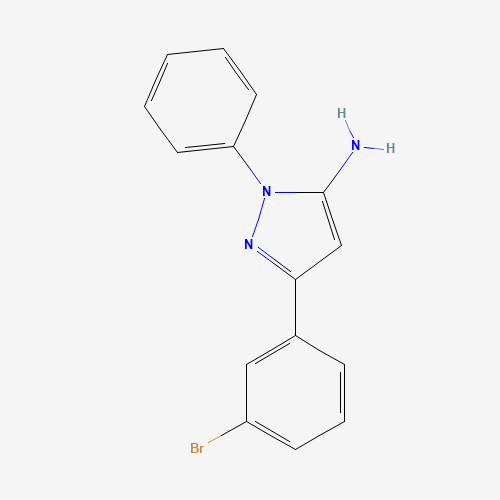 5-(3-bromophenyl)-2-phenylpyrazol-3-amine (CAS: 424808-07-1) - Related Chemical Product