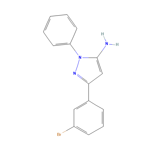 5-(3-bromophenyl)-2-phenylpyrazol-3-amine (CAS: 424808-07-1) - Related Chemical Product
