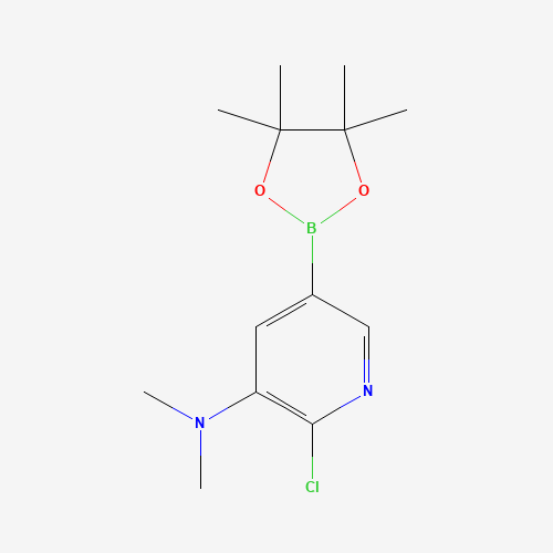 2-chloro-N,N-dimethyl-5-(4,4,5,5-tetramethyl-1,3,2-dioxaborolan-2-yl)pyridin-3-amine (CAS: 1201845-13-7) - Related Chemical Product