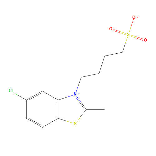 4-(5-chloro-2-methyl-1,3-benzothiazol-3-ium-3-yl)butane-1-sulfonate (CAS: 53061-07-7) - Related Chemical Product