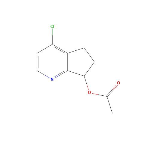 (4-chloro-6,7-dihydro-5H-cyclopenta[b]pyridin-7-yl) acetate (CAS: 945666-87-5) - Related Chemical Product