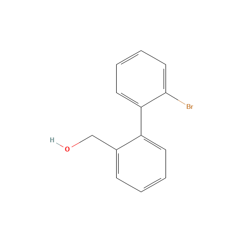 [2-(2-bromophenyl)phenyl]methanol (CAS: 13175-73-0) - Chemical Structure and Molecular Formula 