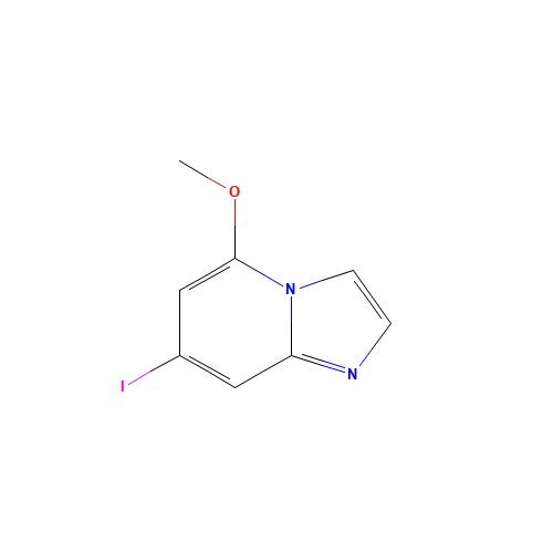 7-iodo-5-methoxyimidazo[1,2-a]pyridine (CAS: 1207840-38-7) - Chemical Structure and Molecular Formula 