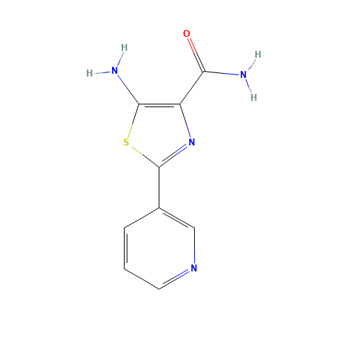 5-amino-2-pyridin-3-yl-1,3-thiazole-4-carboxamide (CAS: 1170915-20-4) - Related Chemical Product