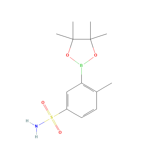 4-methyl-3-(4,4,5,5-tetramethyl-1,3,2-dioxaborolan-2-yl)benzenesulfonamide (CAS: 909187-69-5) - Related Chemical Product