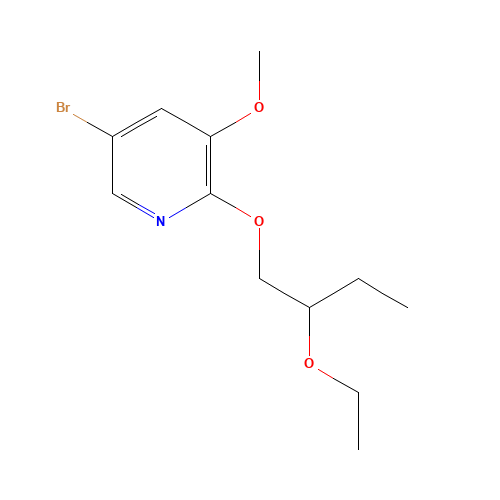 5-bromo-2-(2-ethoxybutoxy)-3-methoxypyridine (CAS: 1315545-07-3) - Related Chemical Product