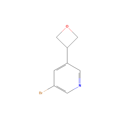 3-bromo-5-(oxetan-3-yl)pyridine (CAS: 1404367-33-4) - Chemical Structure and Molecular Formula 
