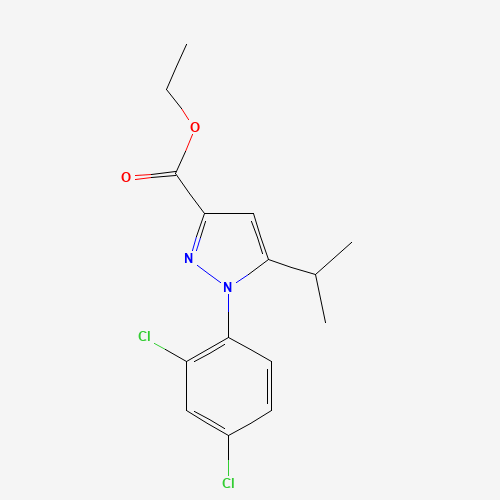 ethyl 1-(2,4-dichlorophenyl)-5-propan-2-ylpyrazole-3-carboxylate (CAS: 126099-96-5) - Related Chemical Product