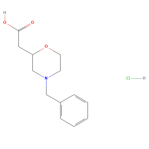 2-(4-benzylmorpholin-2-yl)acetic acid;hydrochloride (CAS: 170804-78-1) - Related Chemical Product
