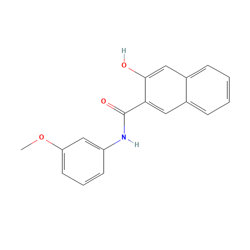 3-hydroxy-N-(3-methoxyphenyl)naphthalene-2-carboxamide (CAS: 62553-86-0) - Related Chemical Product