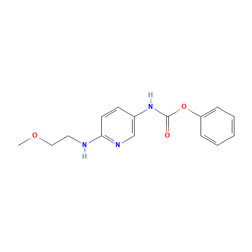 phenyl N-[6-(2-methoxyethylamino)pyridin-3-yl]carbamate (CAS: 1419603-44-3) - Chemical Structure and Molecular Formula 