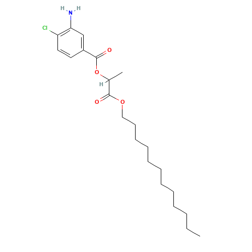 (1-dodecoxy-1-oxopropan-2-yl) 3-amino-4-chlorobenzoate (CAS: 63966-96-1) - Related Chemical Product