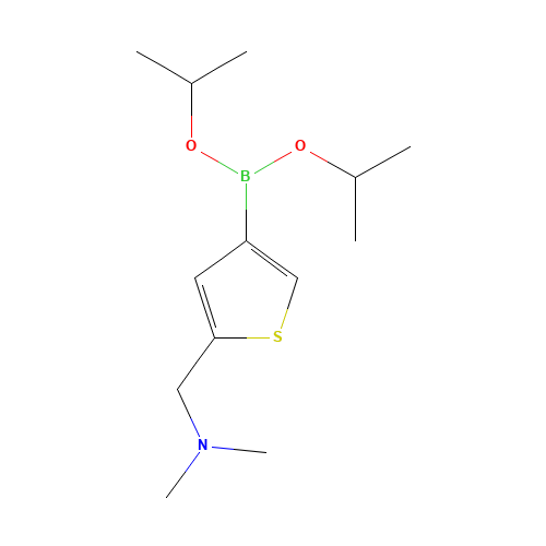 1-[4-di(propan-2-yloxy)boranylthiophen-2-yl]-N,N-dimethylmethanamine (CAS: 1075220-40-4) - Related Chemical Product