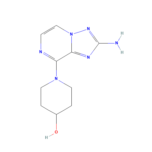 1-(2-amino-[1,2,4]triazolo[1,5-a]pyrazin-8-yl)piperidin-4-ol (CAS: 1360612-80-1) - Related Chemical Product
