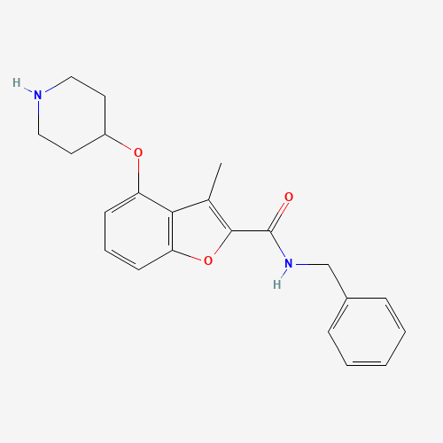 N-benzyl-3-methyl-4-piperidin-4-yloxy-1-benzofuran-2-carboxamide (CAS: 1402930-07-7) - Related Chemical Product