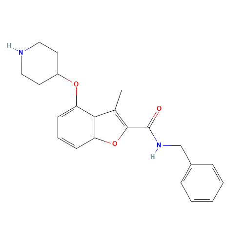 N-benzyl-3-methyl-4-piperidin-4-yloxy-1-benzofuran-2-carboxamide (CAS: 1402930-07-7) - Related Chemical Product