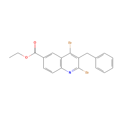 ethyl 3-benzyl-2,4-dibromoquinoline-6-carboxylate (CAS: 1599529-20-0) - Related Chemical Product