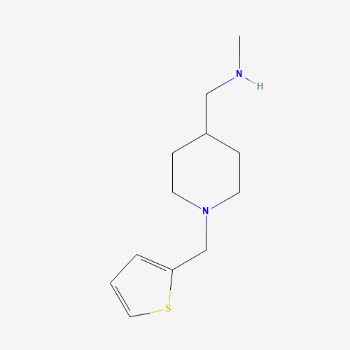 N-methyl-1-[1-(thiophen-2-ylmethyl)piperidin-4-yl]methanamine (CAS: 930111-07-2) - Related Chemical Product